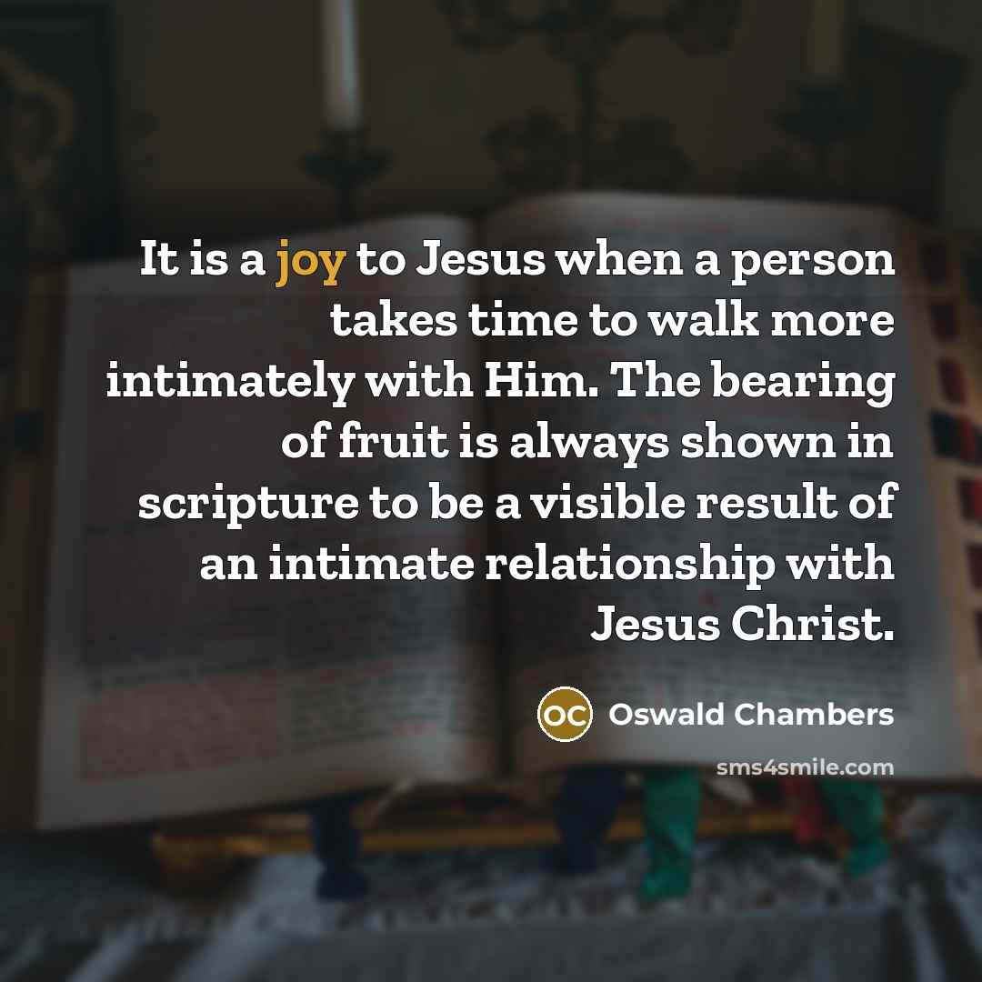 “It is a joy to Jesus when a person takes…” quote by Oswald Chambers