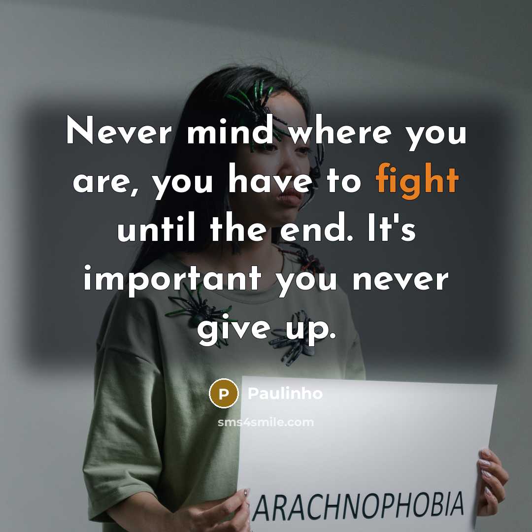 “Never mind where you are, you have to fight until…” quote by Paulinho