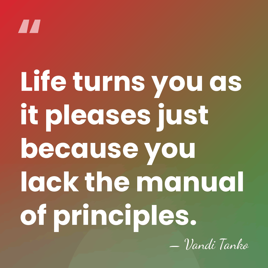 Life turns you as it pleases just because you lack the manual&hellip; - Vandi Tanko