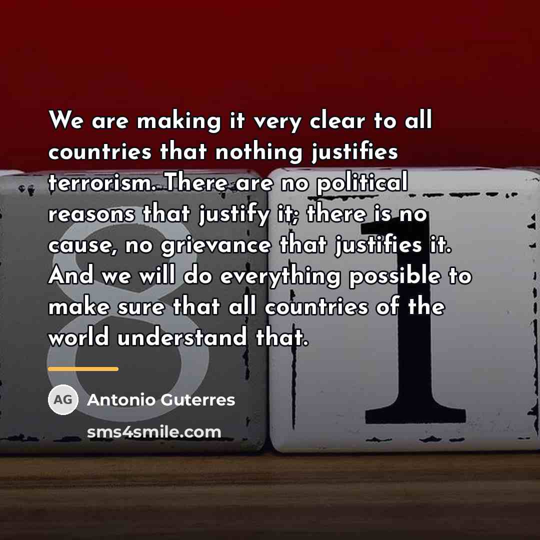 “We are making it very clear to all countries that…” quote by Antonio Guterres