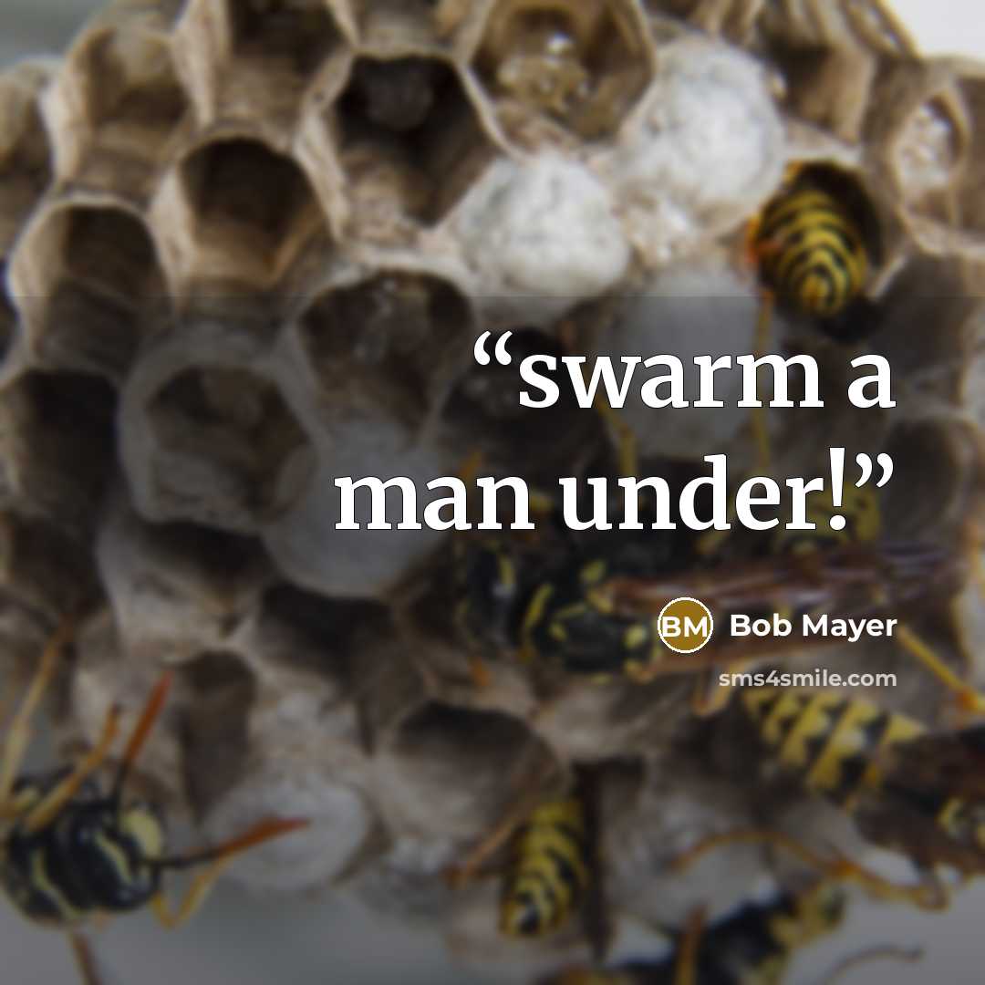 “swarm a man under!” quote by Bob Mayer