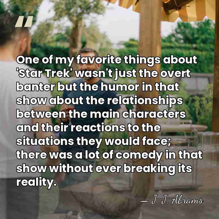 One of my favorite things about 'Star Trek' wasn't just the overt&hellip; - J. J. Abrams