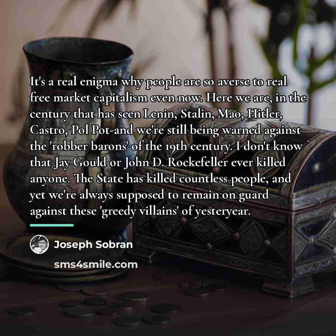 “It's a real enigma why people are so averse to…” quote by Joseph Sobran