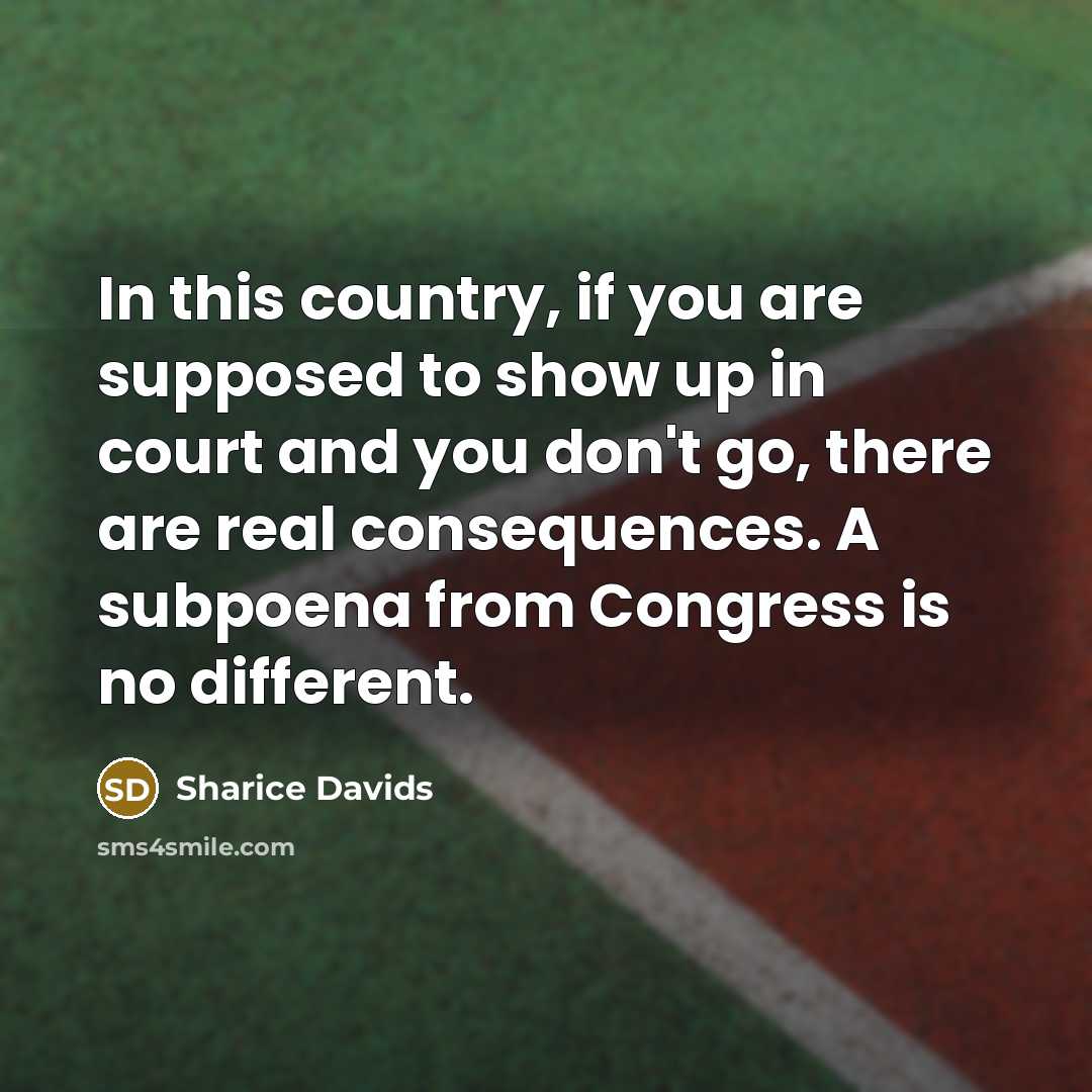 “In this country, if you are supposed to show up…” quote by Sharice Davids