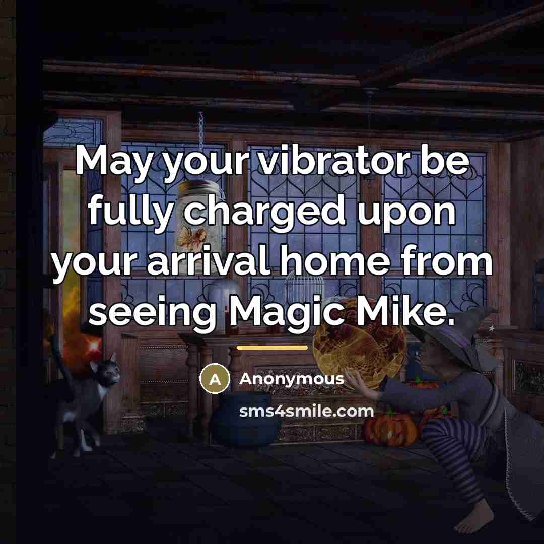 “May your vibrator be fully charged upon your arrival home…” quote by Anonymous