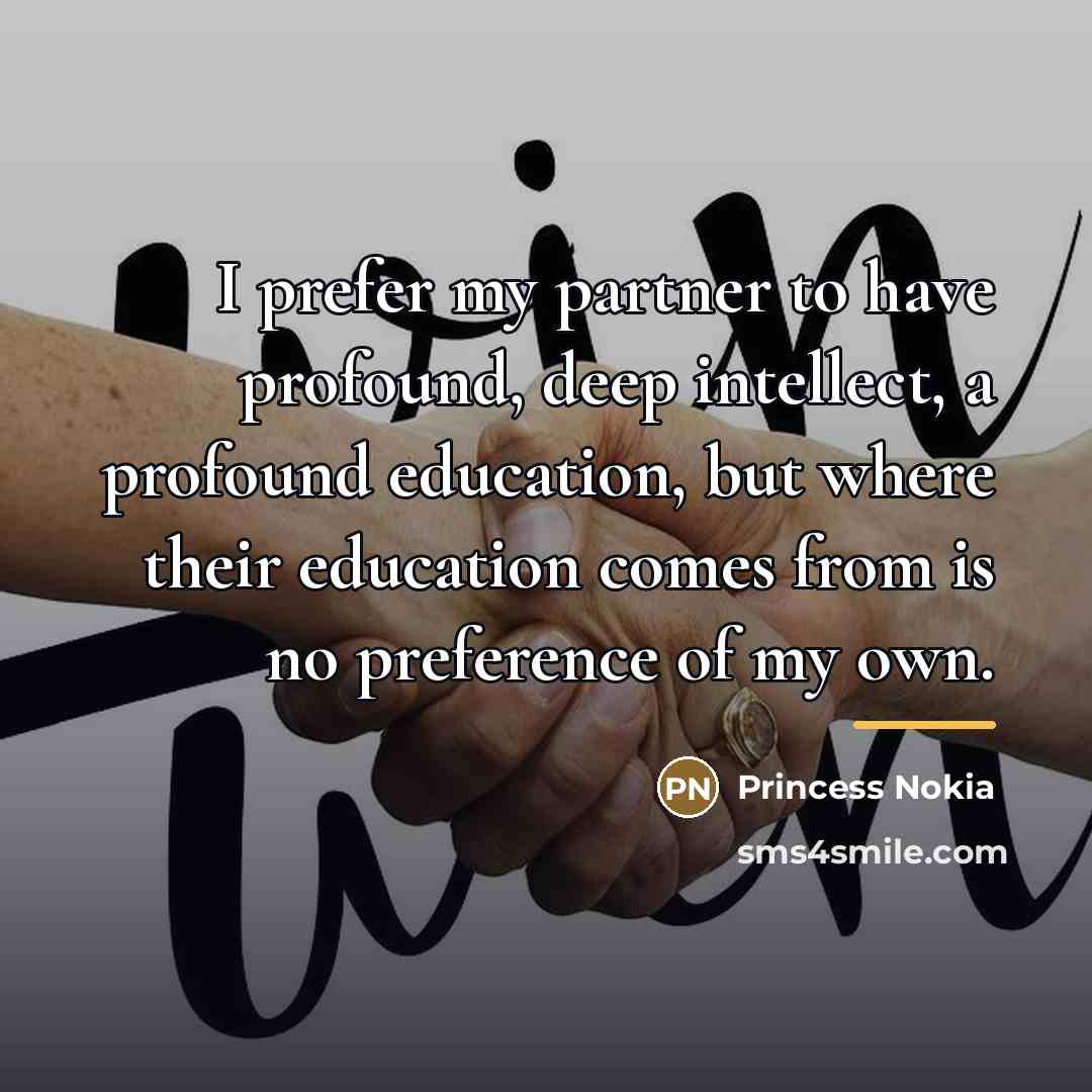 “I prefer my partner to have profound, deep intellect, a…” quote by Princess Nokia