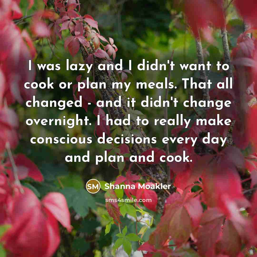 “I was lazy and I didn't want to cook or…” quote by Shanna Moakler