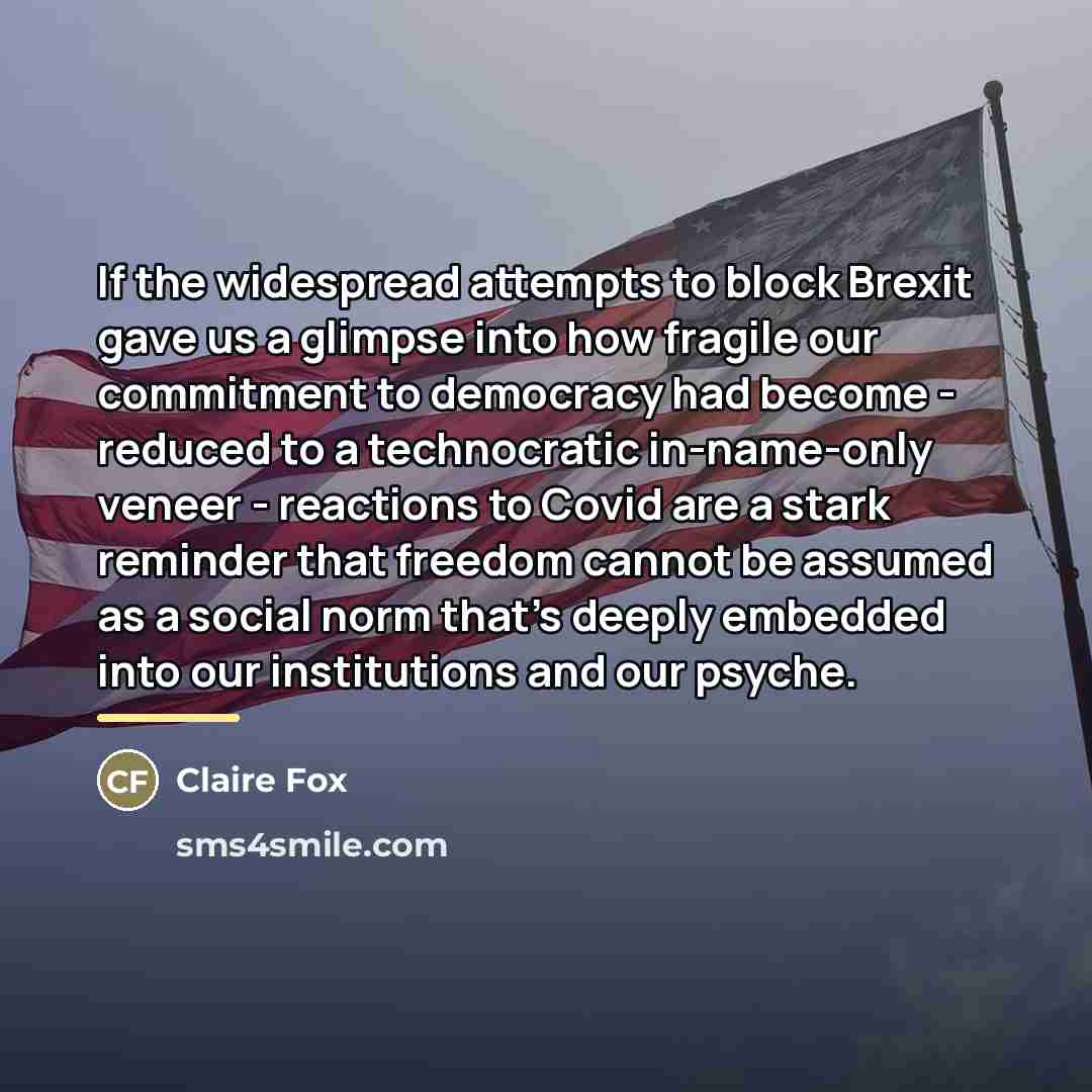 “If the widespread attempts to block Brexit gave us a…” quote by Claire Fox
