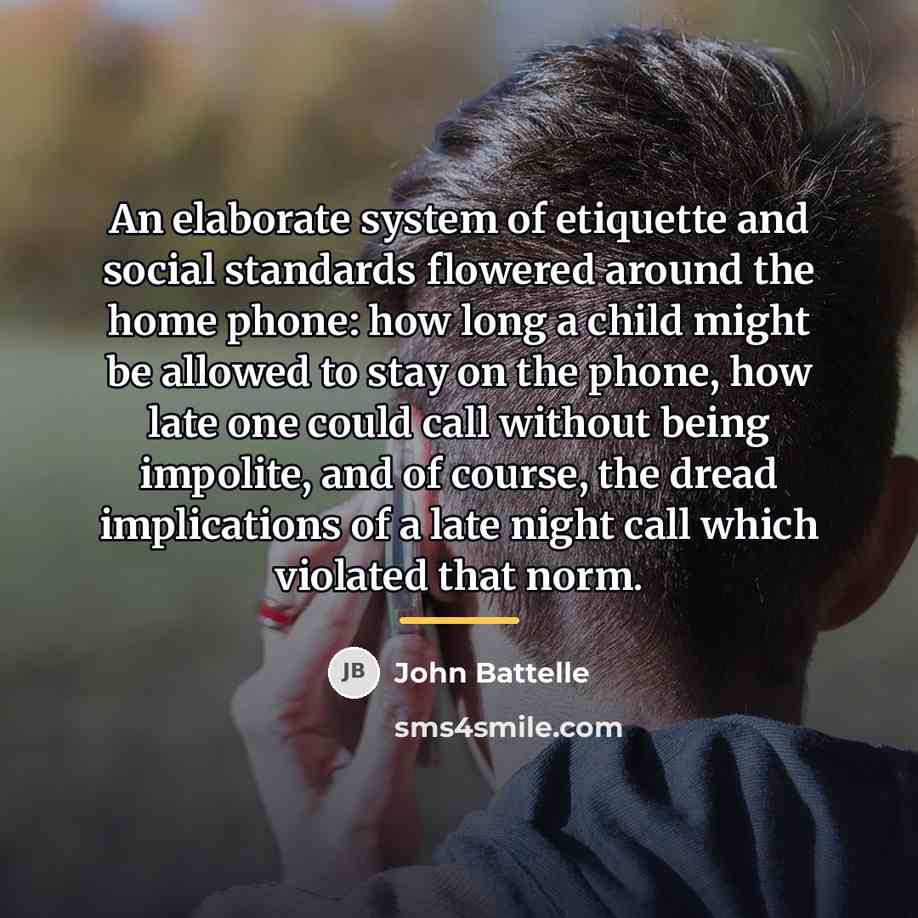 “An elaborate system of etiquette and social standards flowered around…” quote by John Battelle