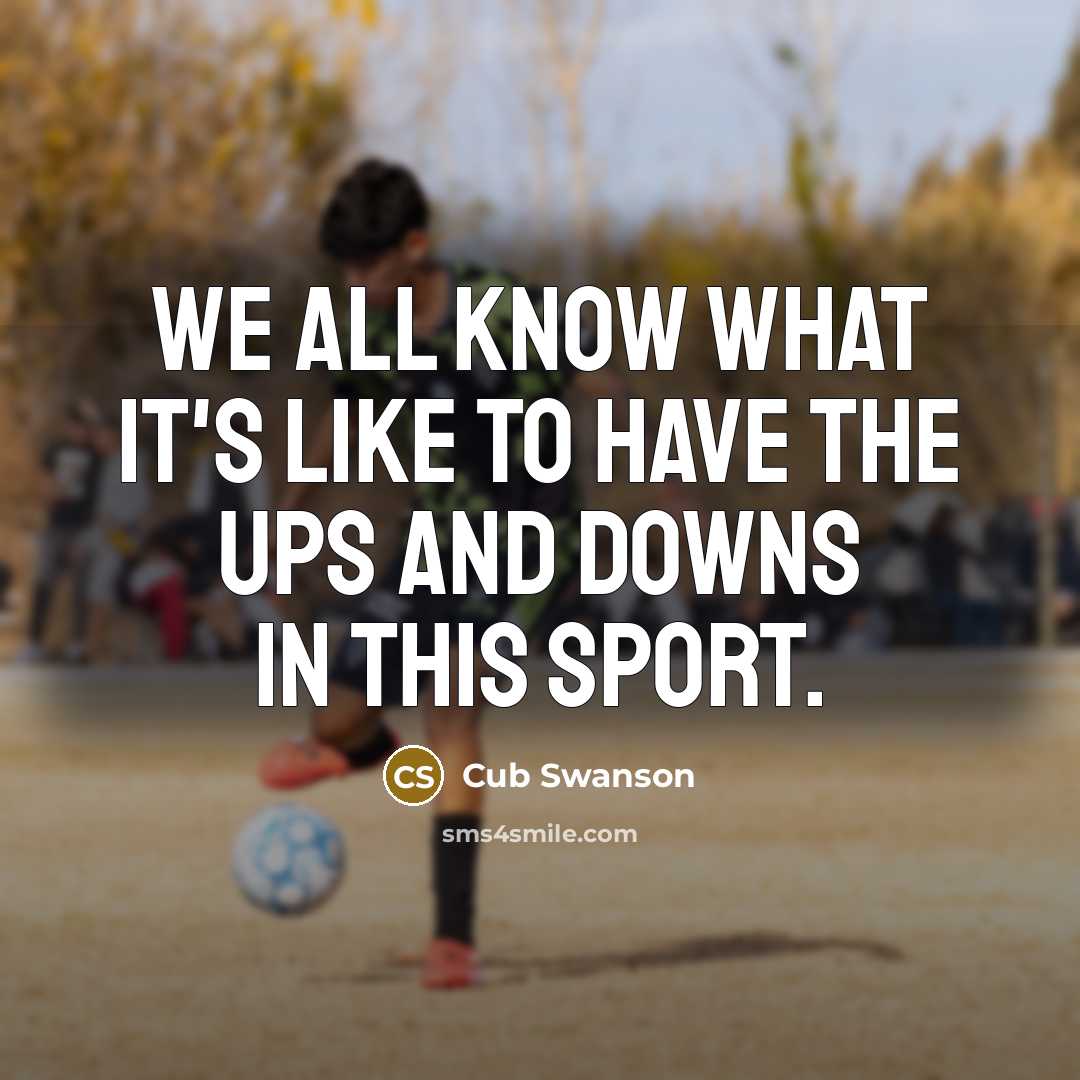 “We all know what it's like to have the ups and downs in this sport.” quote by Cub Swanson