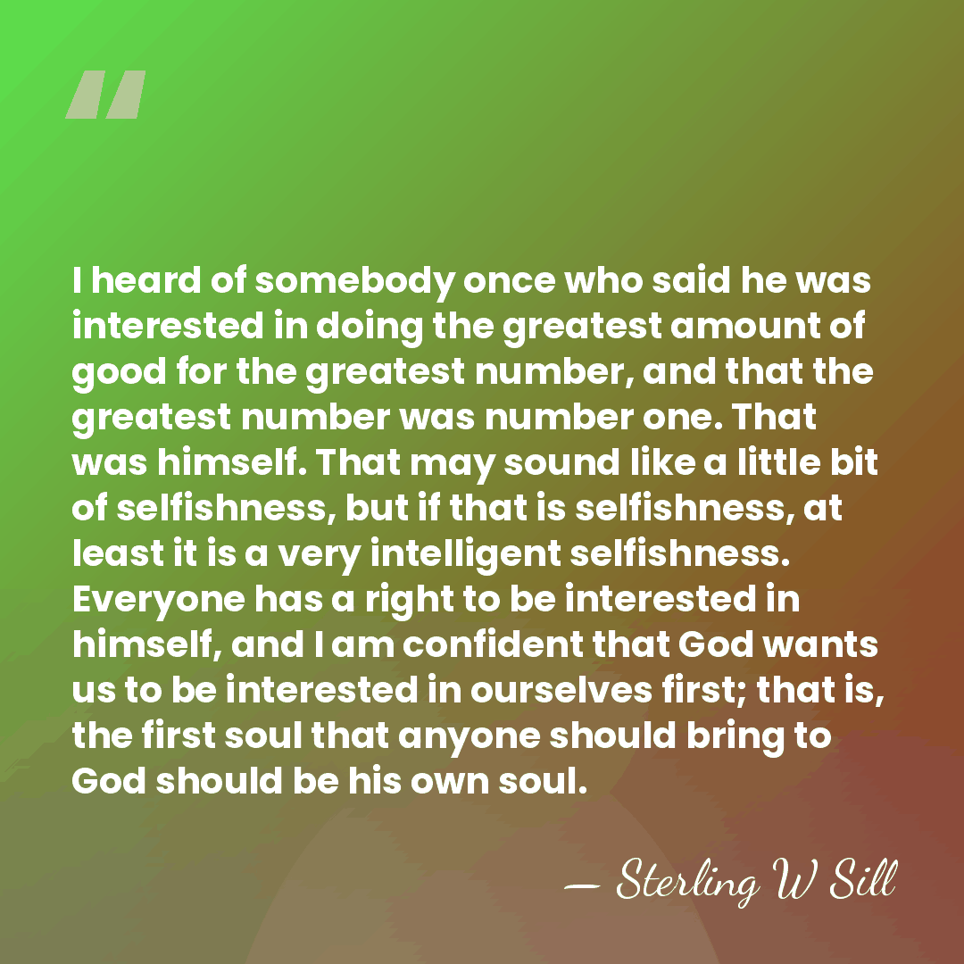 I heard of somebody once who said he was interested in doing&hellip; - Sterling W Sill