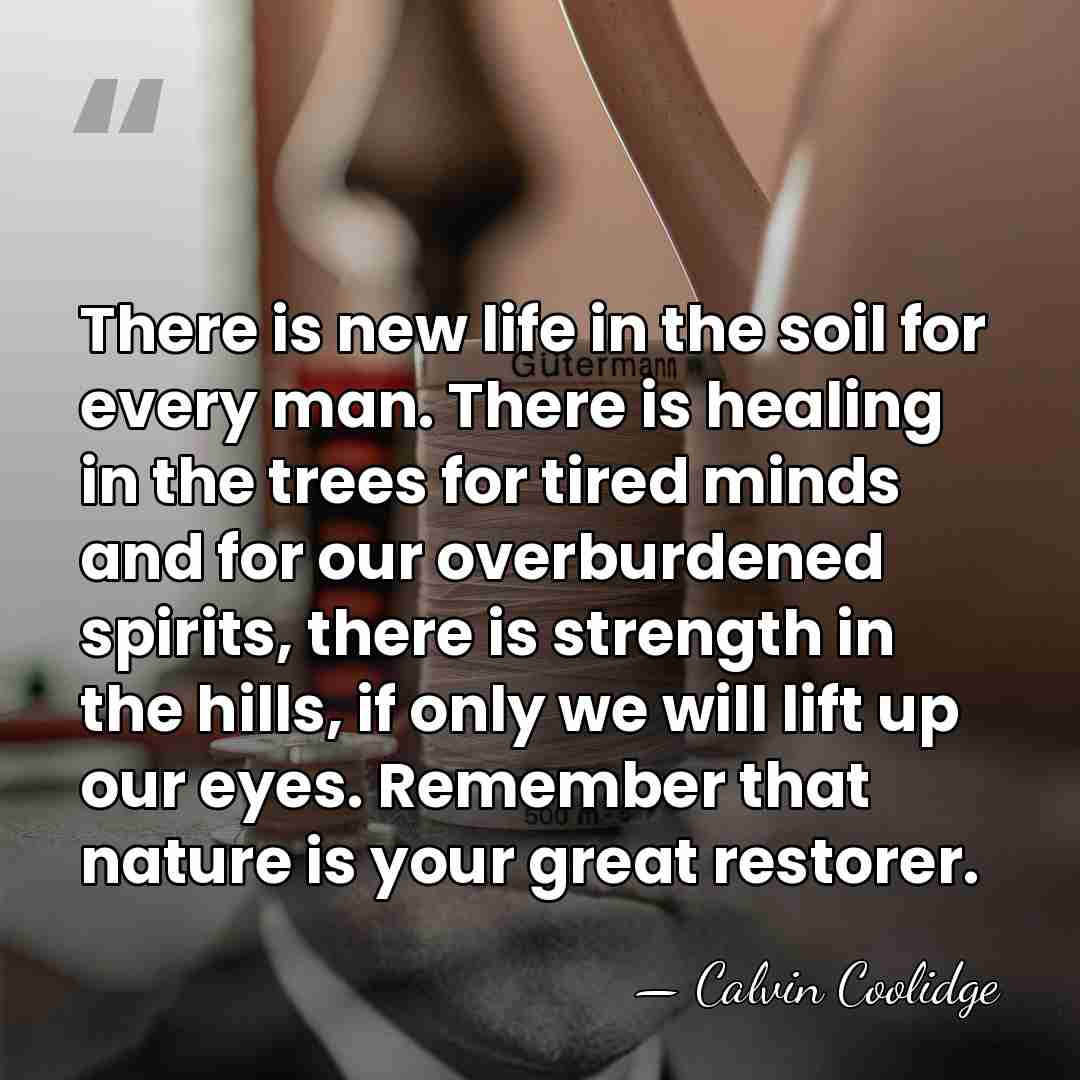 There is new life in the soil for every man. There is&hellip; - Calvin Coolidge