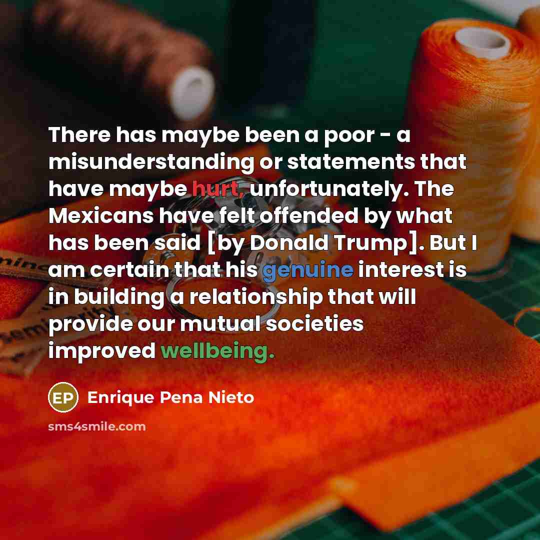 “There has maybe been a poor - a misunderstanding or…” quote by Enrique Pena Nieto