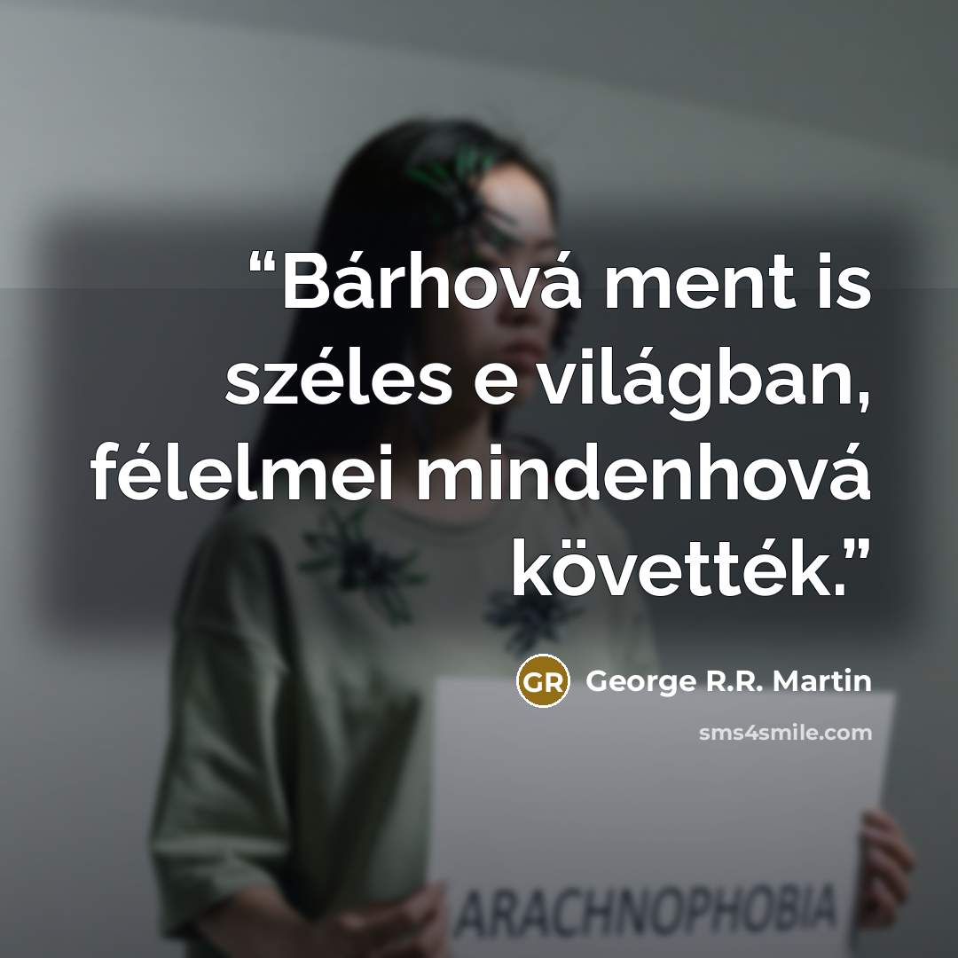 “Bárhová ment is széles e világban, félelmei mindenhová követték.” quote by George R.R. Martin