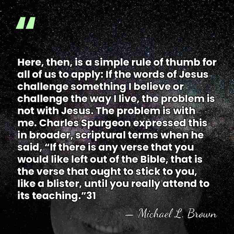 Here, then, is a simple rule of thumb for all of us&hellip; - Michael L. Brown