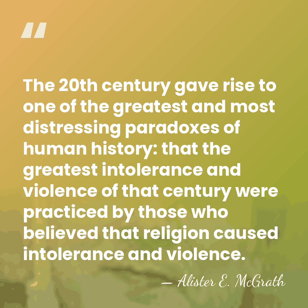 The 20th century gave rise to one of the greatest and most&hellip; - Alister E. McGrath