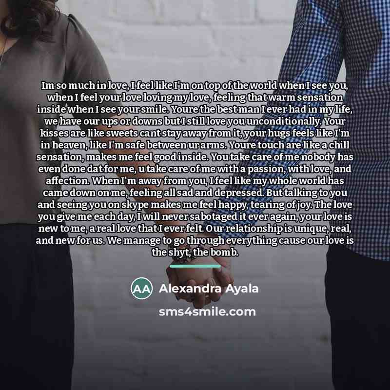 “Im so much in love, I feel like I'm on…” quote by Alexandra Ayala