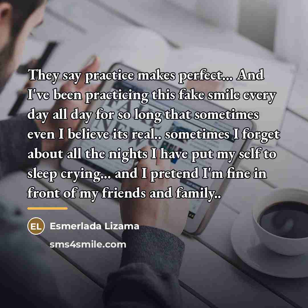“They say practice makes perfect... And I've been practicing this…” quote by Esmerlada Lizama