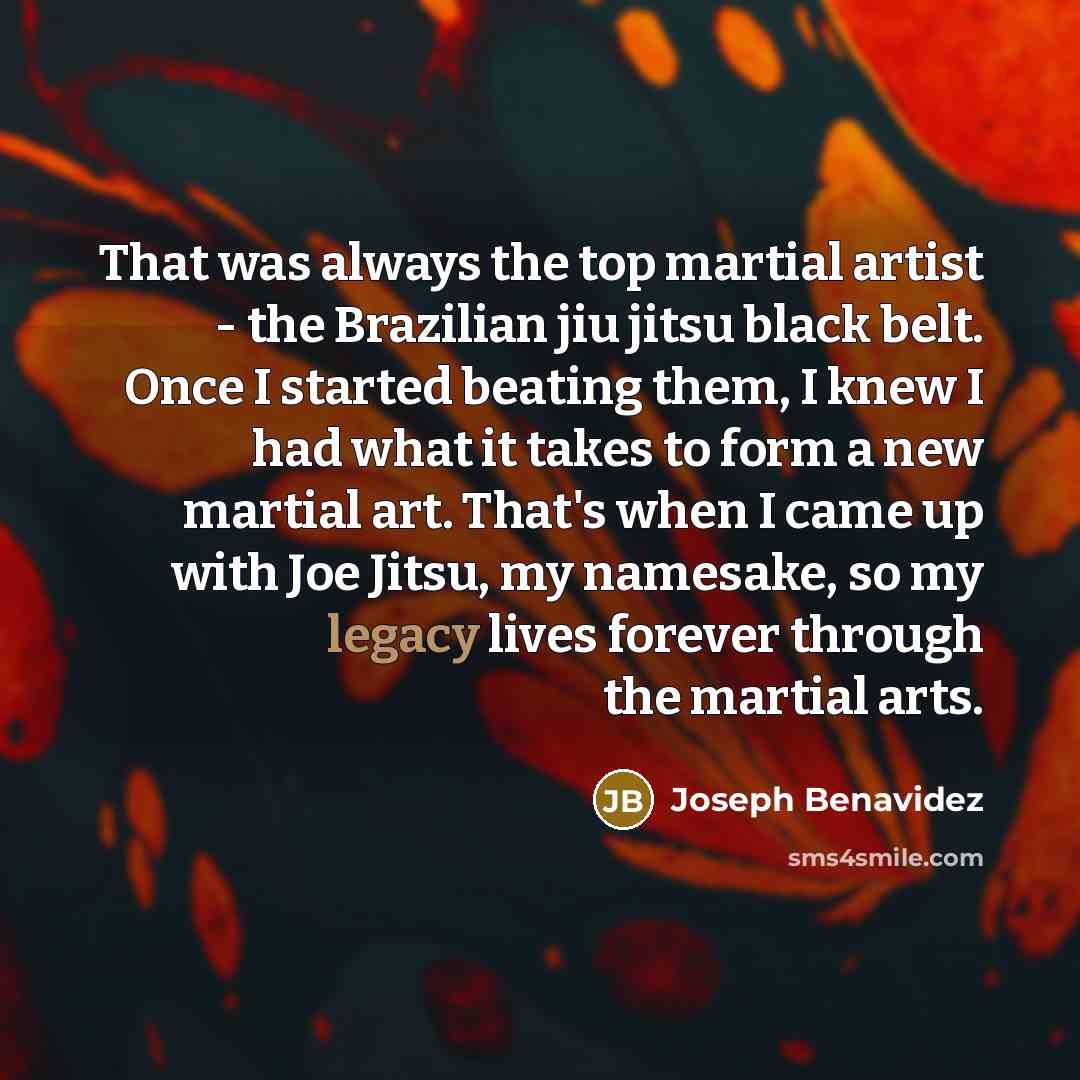 “That was always the top martial artist - the Brazilian…” quote by Joseph Benavidez