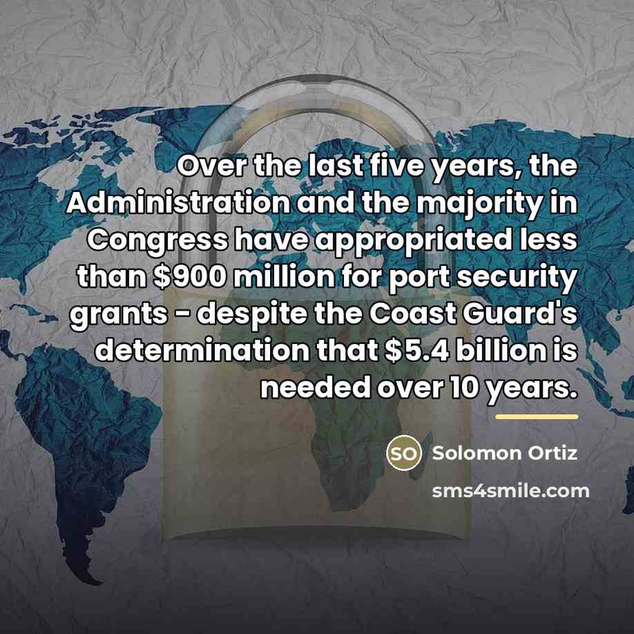 “Over the last five years, the Administration and the majority…” quote by Solomon Ortiz