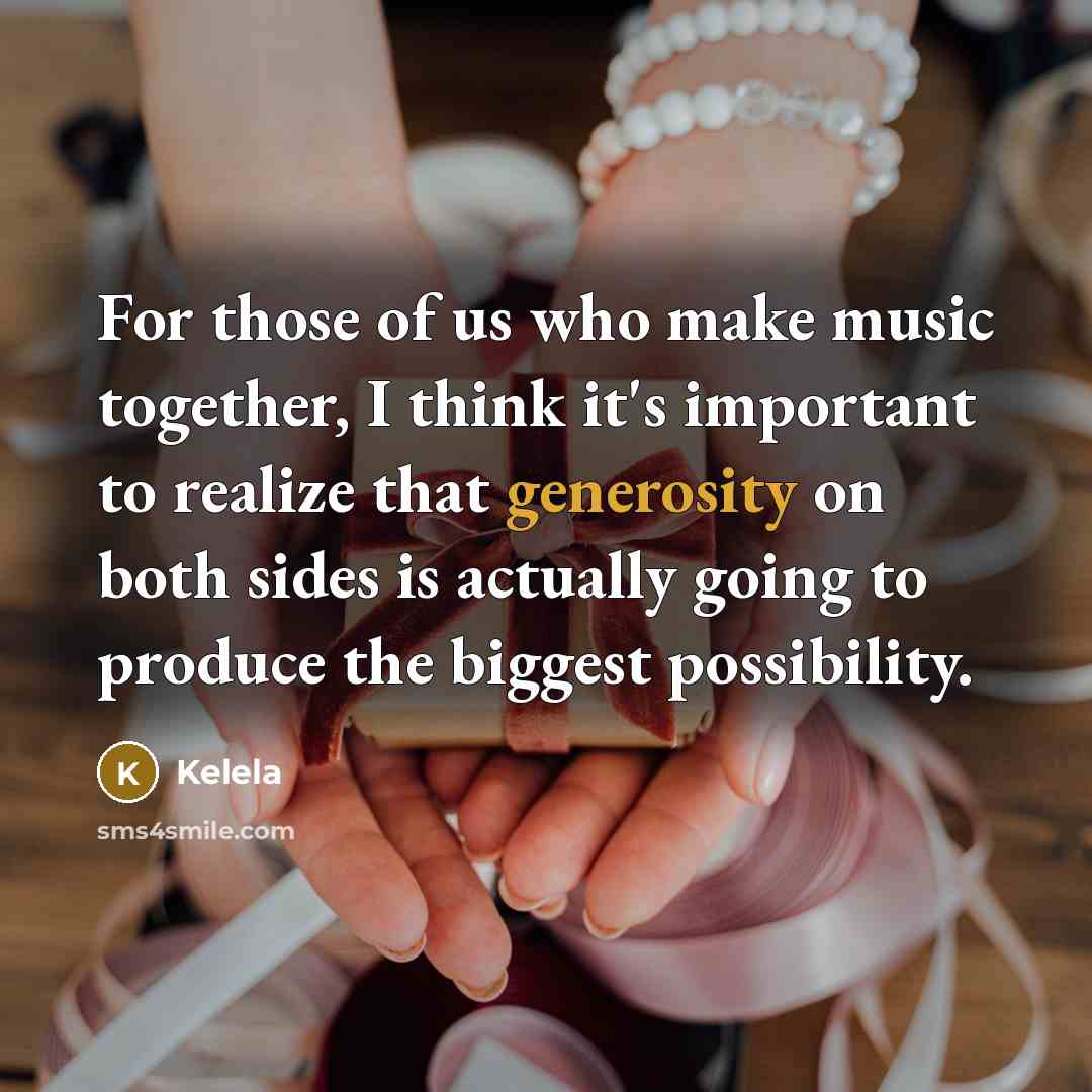 “For those of us who make music together, I think…” quote by Kelela