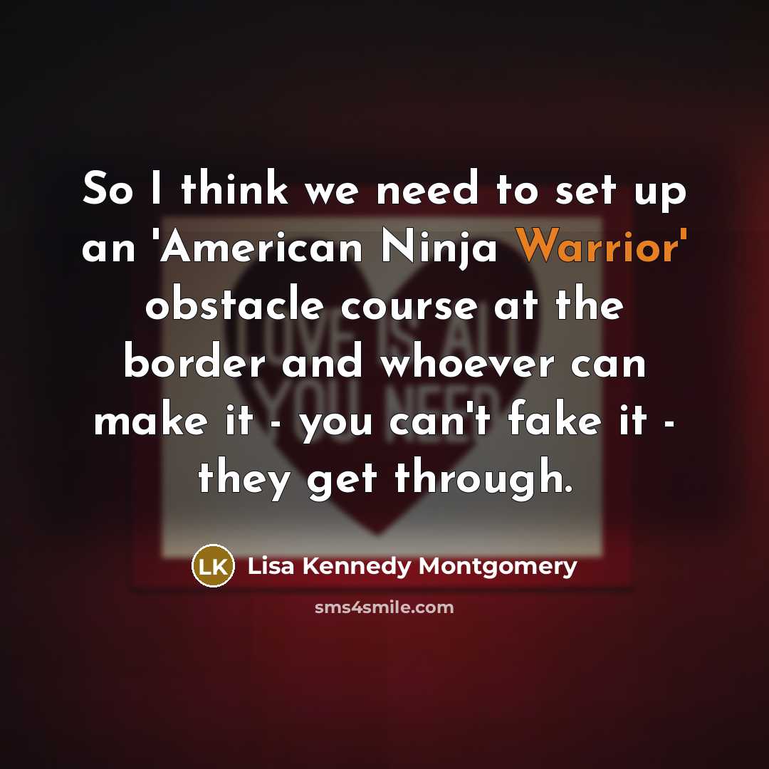 “So I think we need to set up an 'American…” quote by Lisa Kennedy Montgomery
