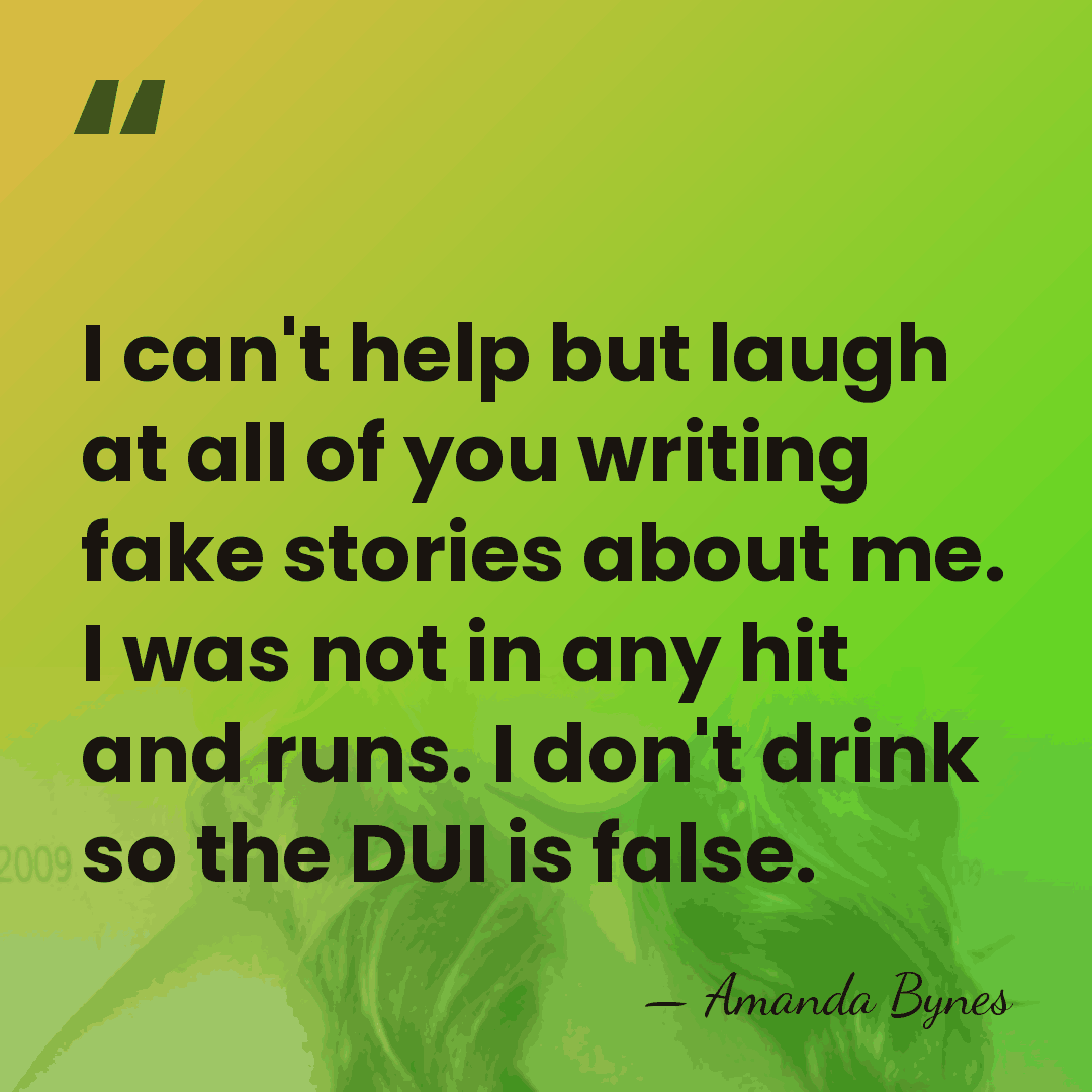 I can't help but laugh at all of you writing fake stories&hellip; - Amanda Bynes