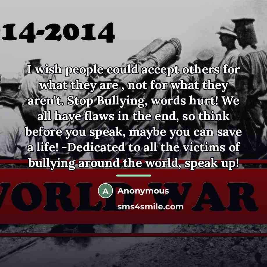 “I wish people could accept others for what they are…” quote by Anonymous