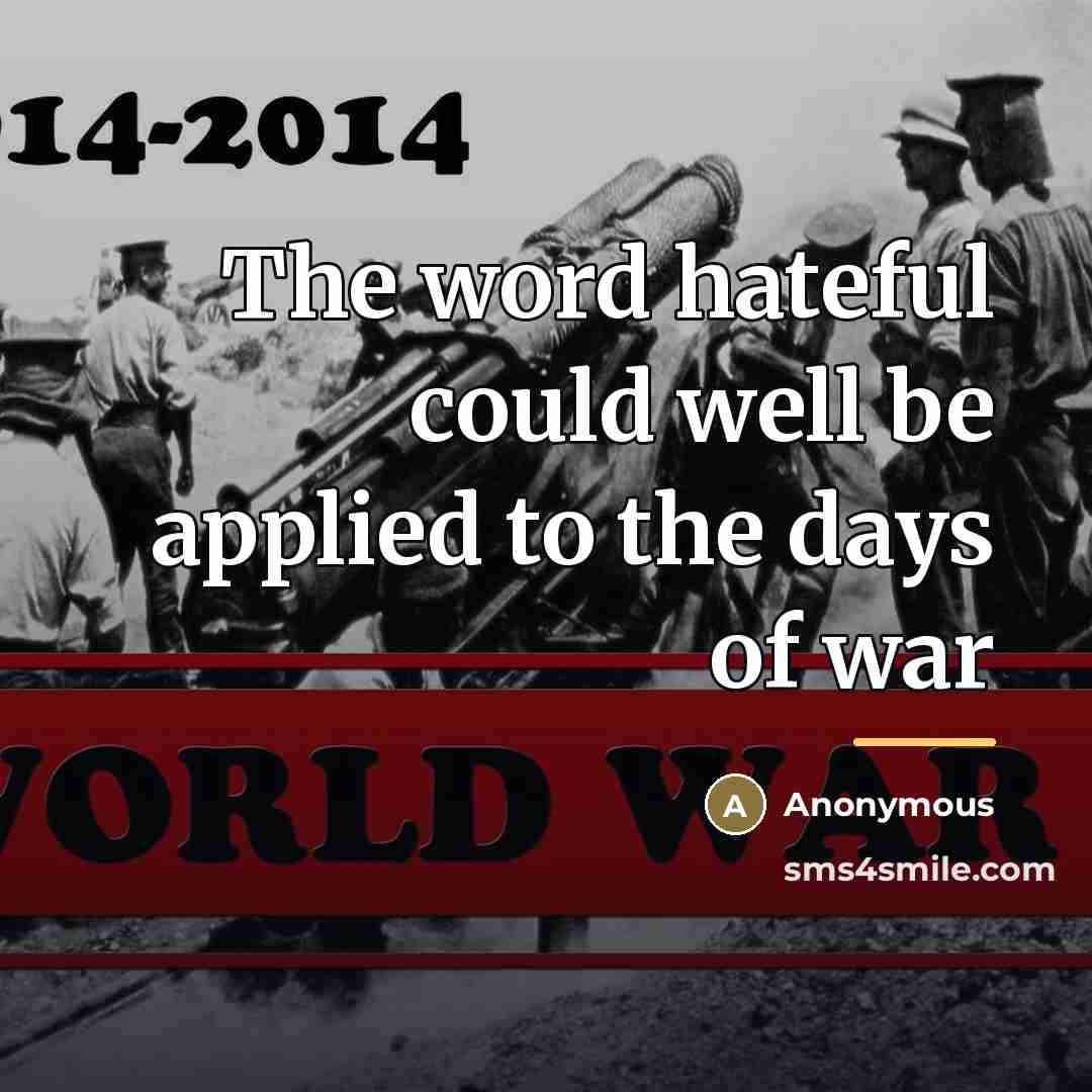 “The word hateful could well be applied to the days…” quote by Anonymous