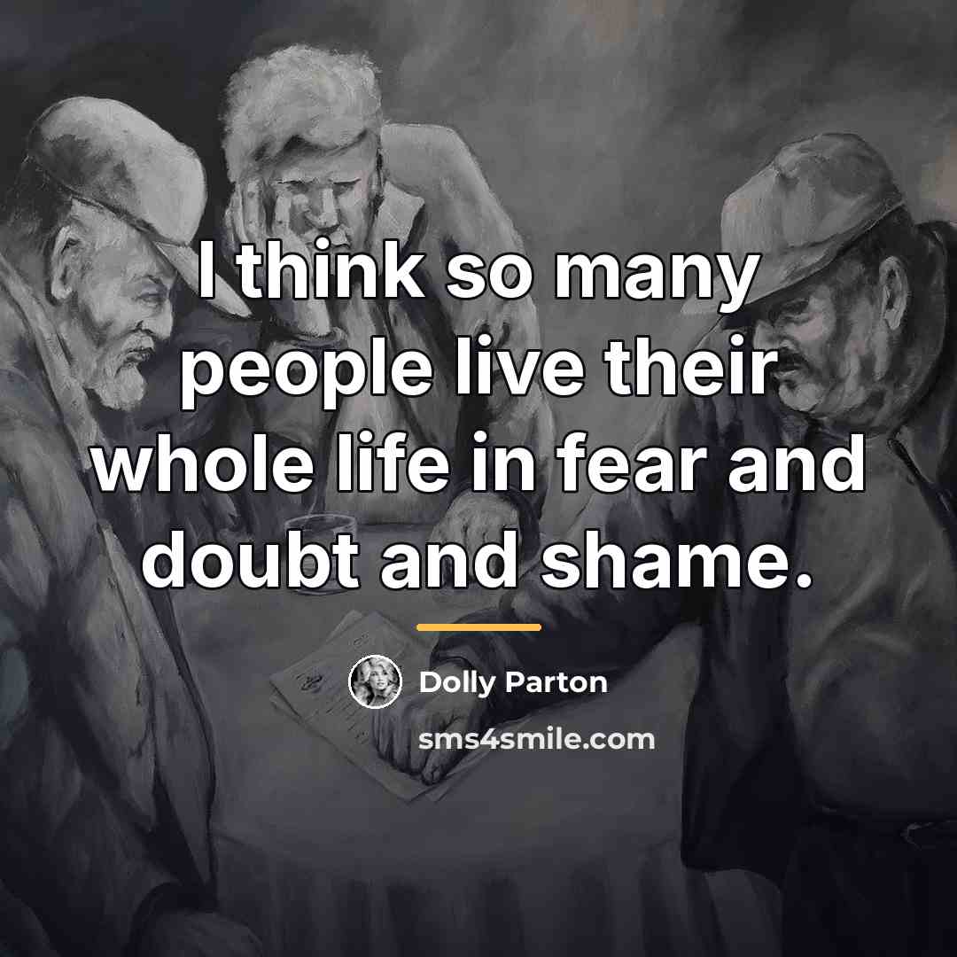 “I think so many people live their whole life in…” quote by Dolly Parton