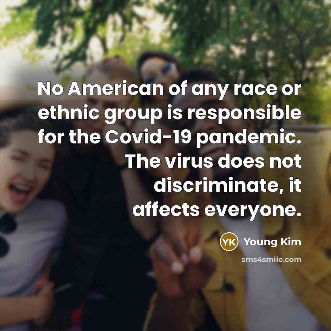 “No American of any race or ethnic group is responsible…” quote by Young Kim