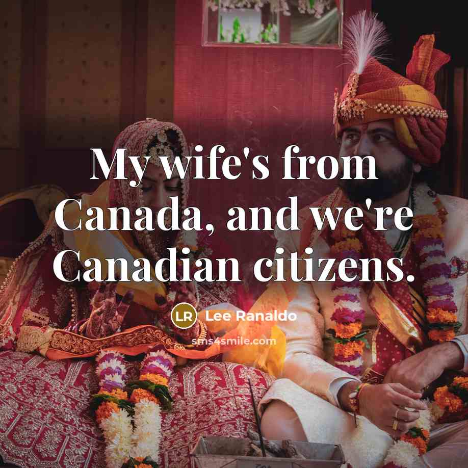 “My wife's from Canada, and we're Canadian citizens.…” quote by Lee Ranaldo