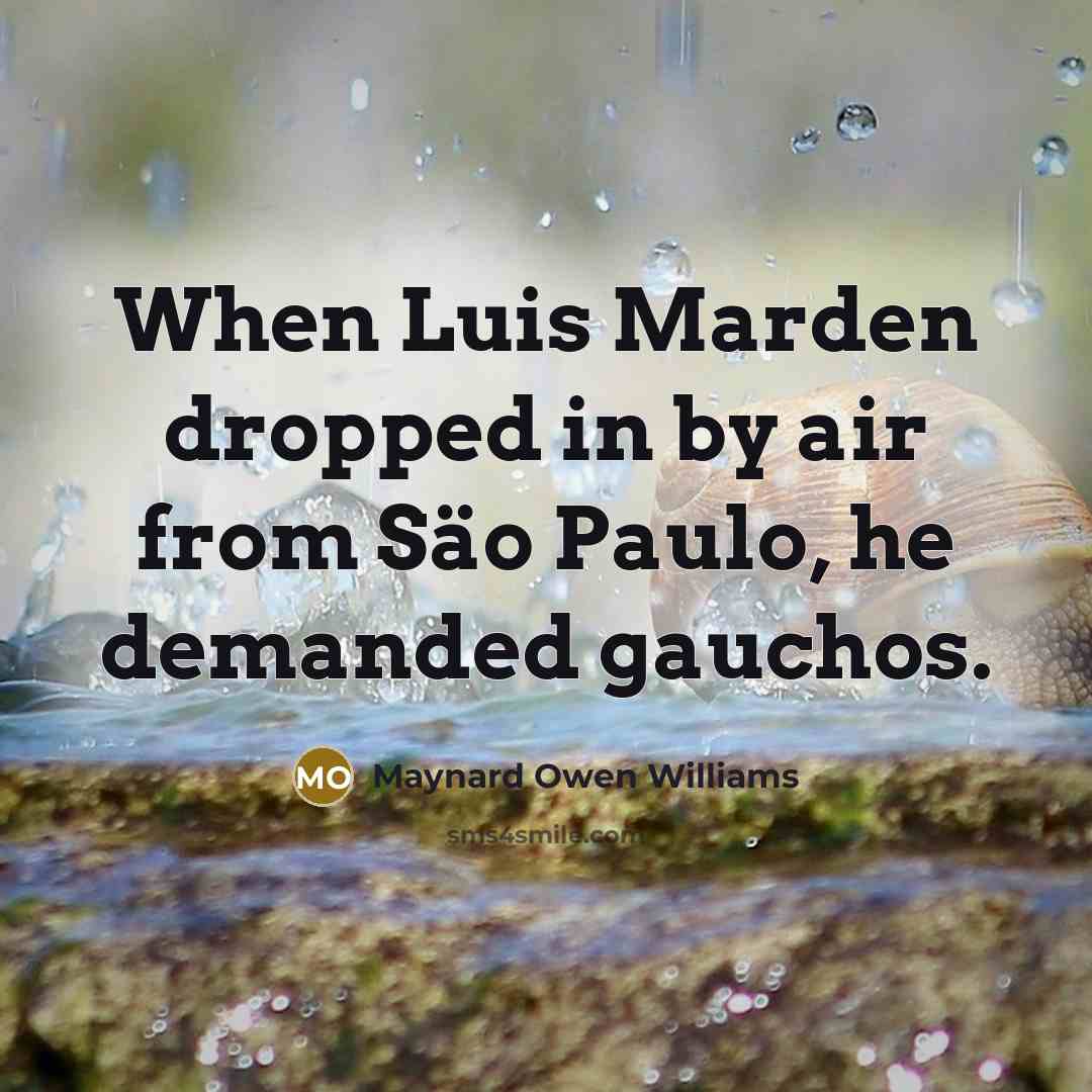 “When Luis Marden dropped in by air from Säo Paulo,…” quote by Maynard Owen Williams