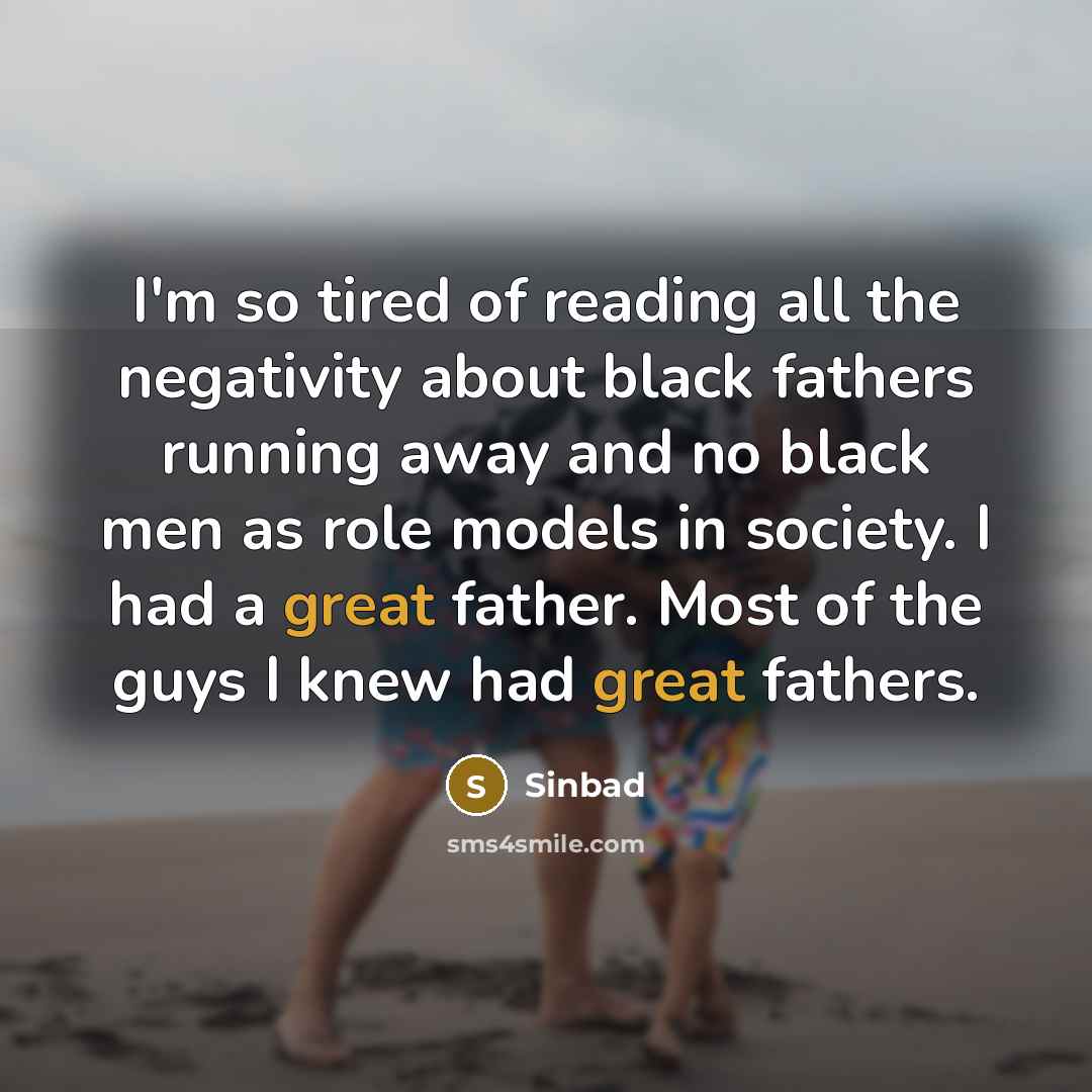 “I'm so tired of reading all the negativity about black…” quote by Sinbad