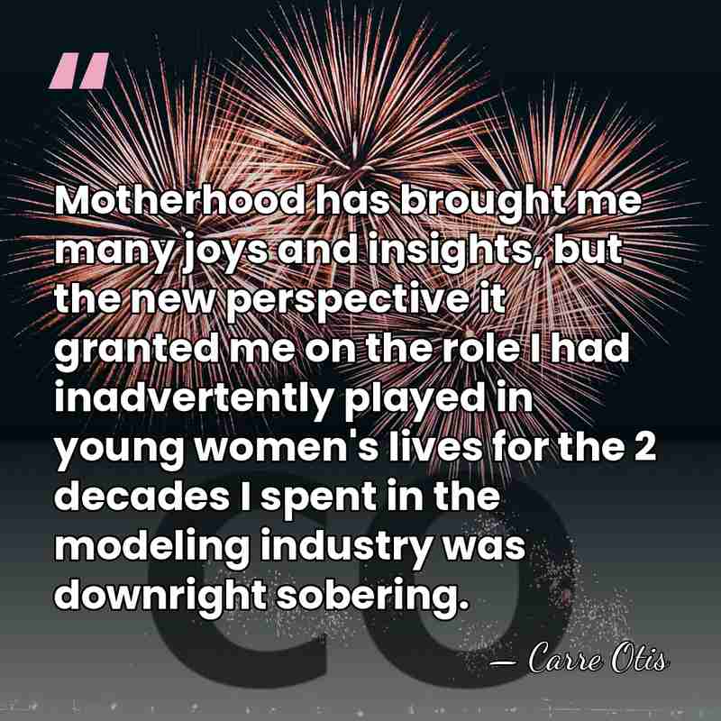Motherhood has brought me many joys and insights, but the new perspective&hellip; - Carre Otis
