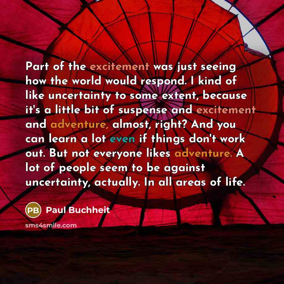 “Part of the excitement was just seeing how the world…” quote by Paul Buchheit