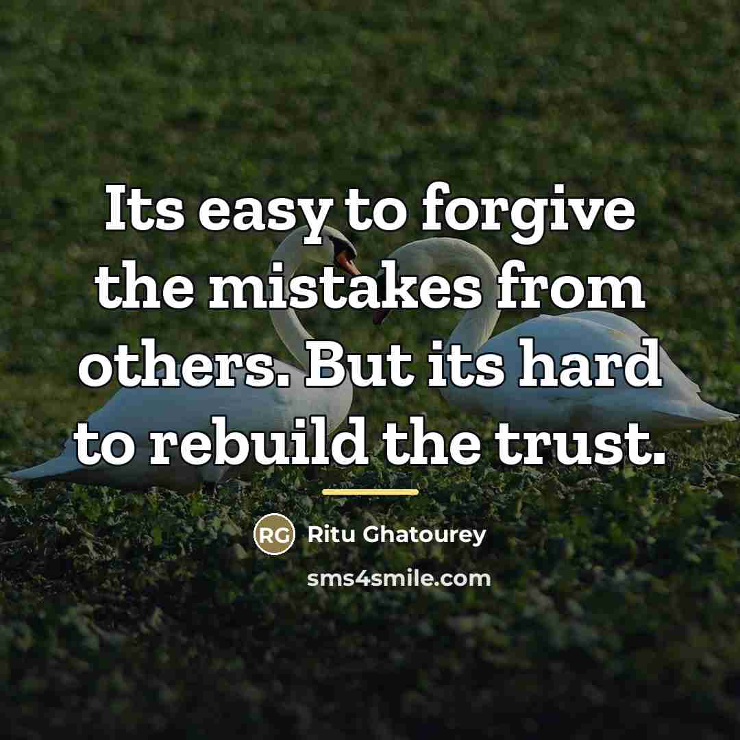 “Its easy to forgive the mistakes from others. But its…” quote by Ritu Ghatourey