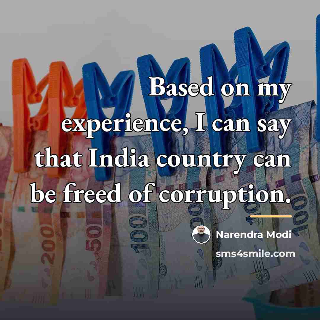 “Based on my experience, I can say that India country…” quote by Narendra Modi