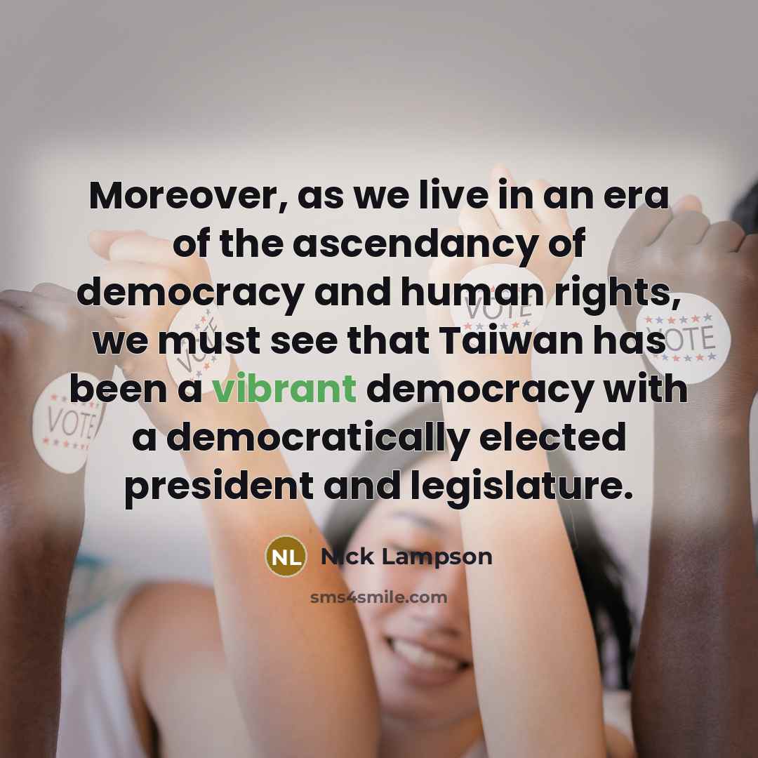 “Moreover, as we live in an era of the ascendancy…” quote by Nick Lampson