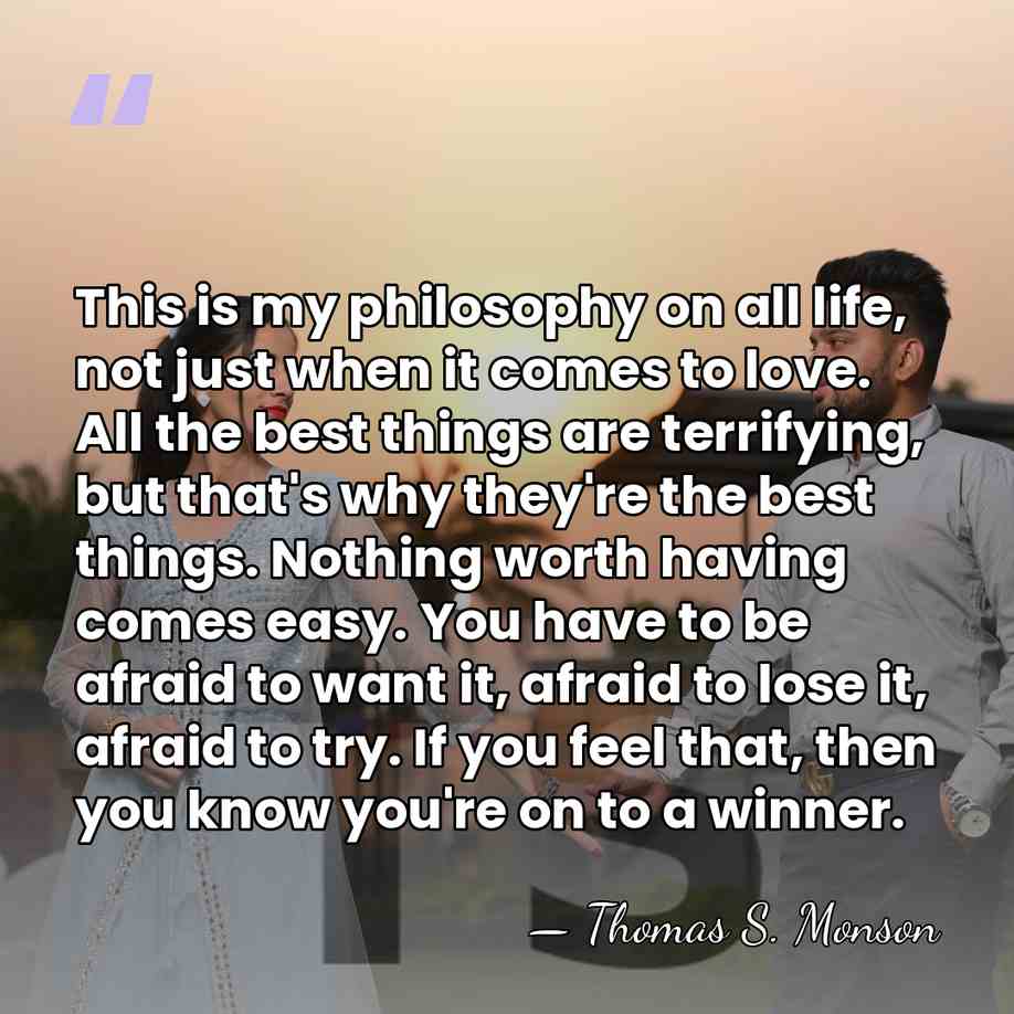 This is my philosophy on all life, not just when it comes&hellip; - Thomas S. Monson