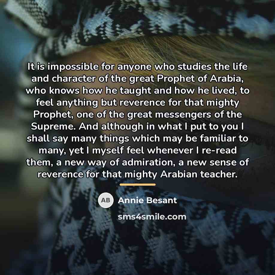 “It is impossible for anyone who studies the life and…” quote by Annie Besant