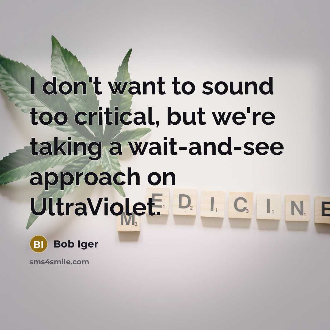 “I don't want to sound too critical, but we're taking…” quote by Bob Iger