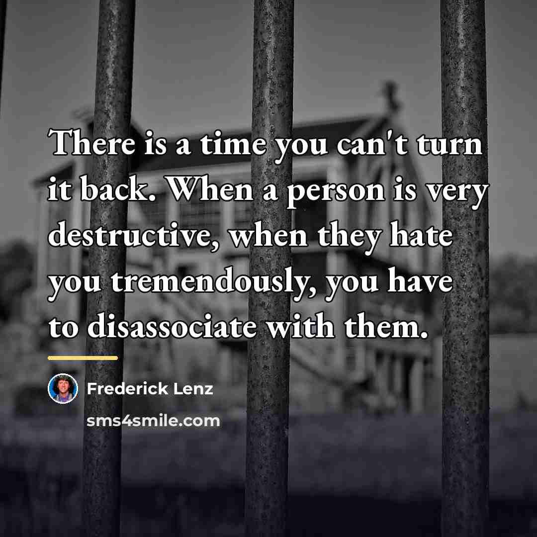 “There is a time you can't turn it back. When…” quote by Frederick Lenz