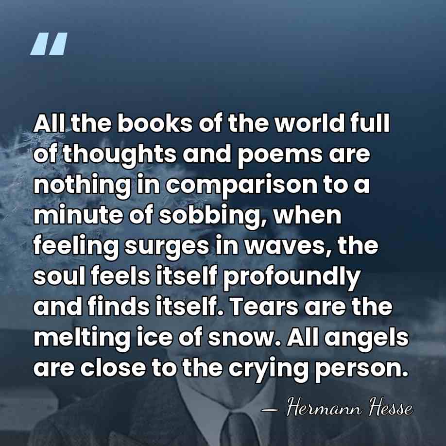 All the books of the world full of thoughts and poems are&hellip; - Hermann Hesse