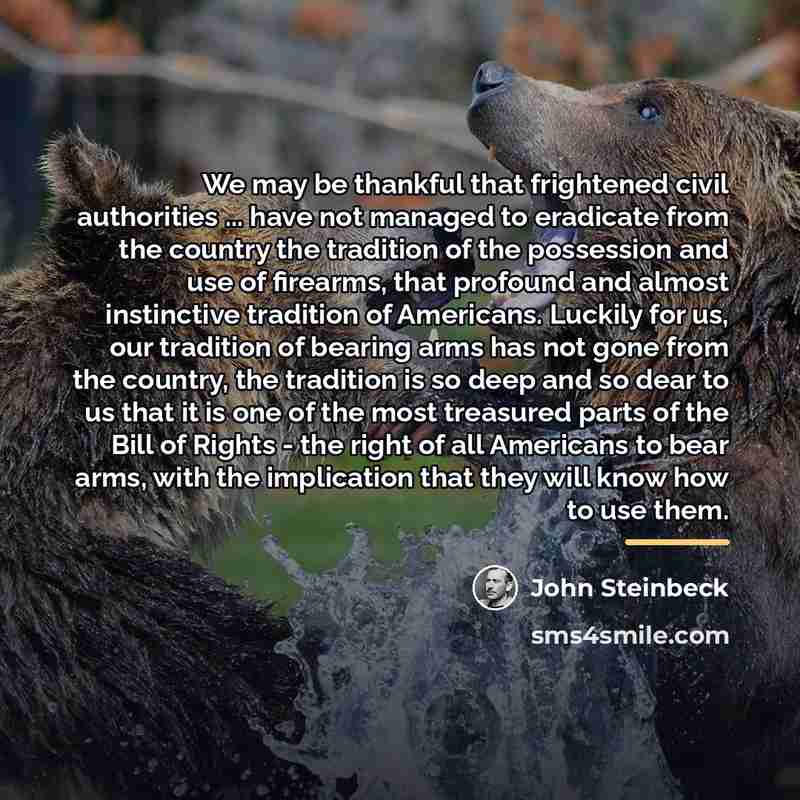“We may be thankful that frightened civil authorities ... have…” quote by John Steinbeck