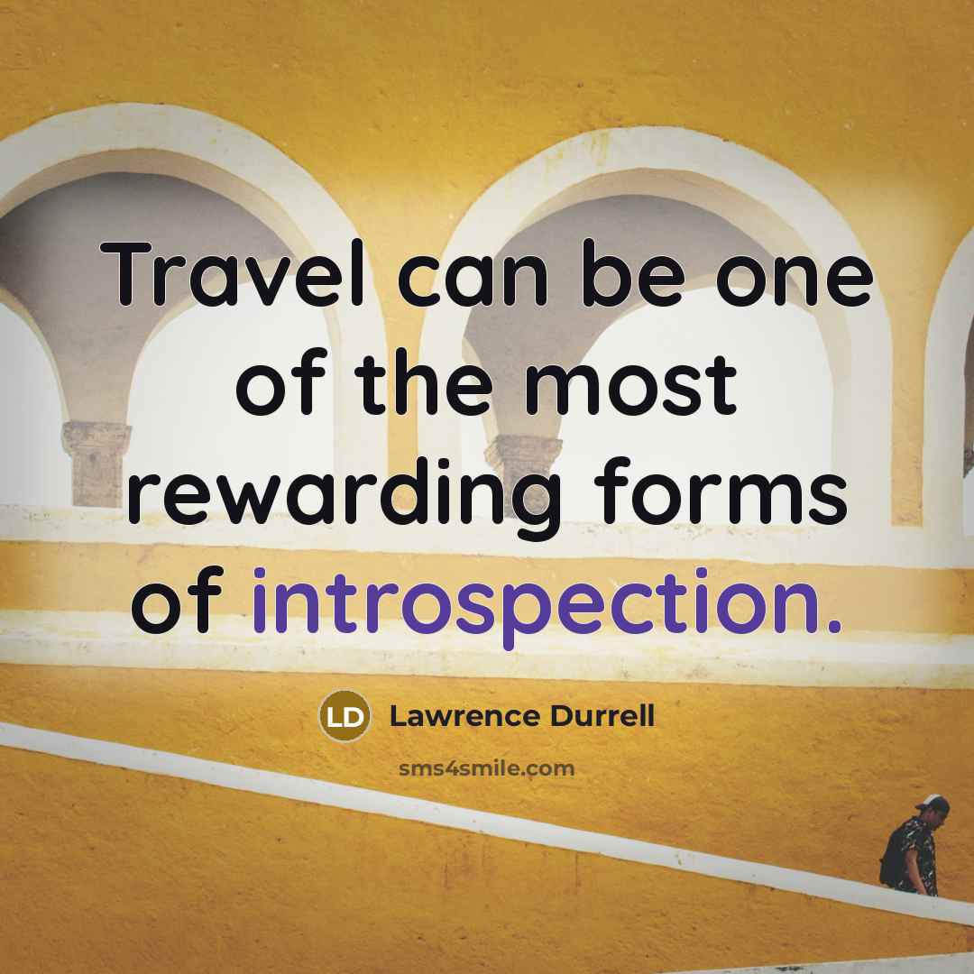 “Travel can be one of the most rewarding forms of…” quote by Lawrence Durrell