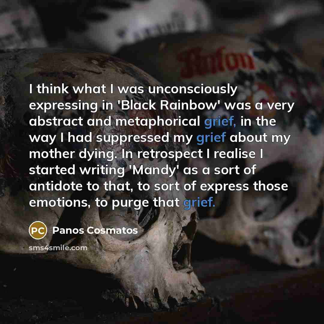 “I think what I was unconsciously expressing in 'Black Rainbow'…” quote by Panos Cosmatos