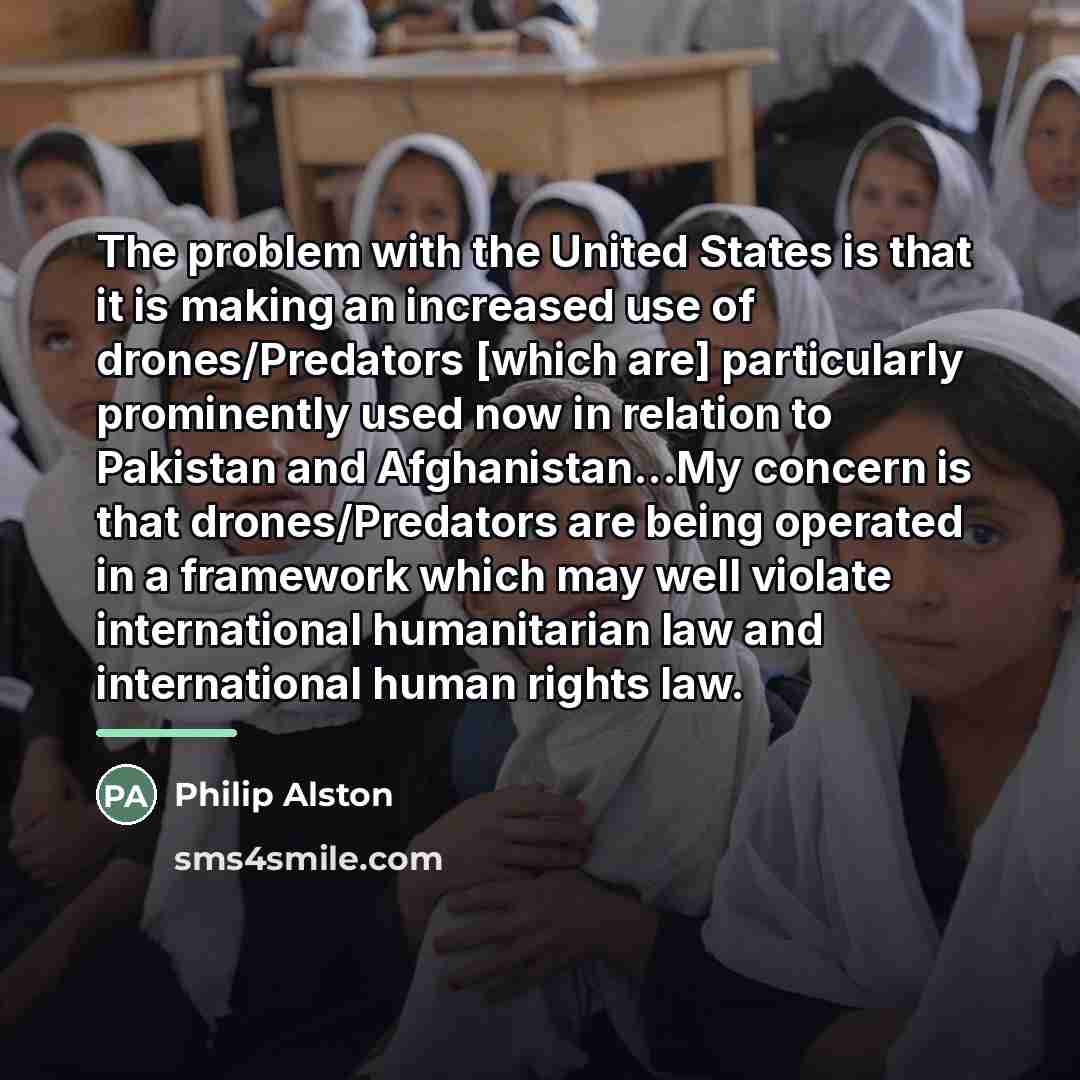 “The problem with the United States is that it is…” quote by Philip Alston