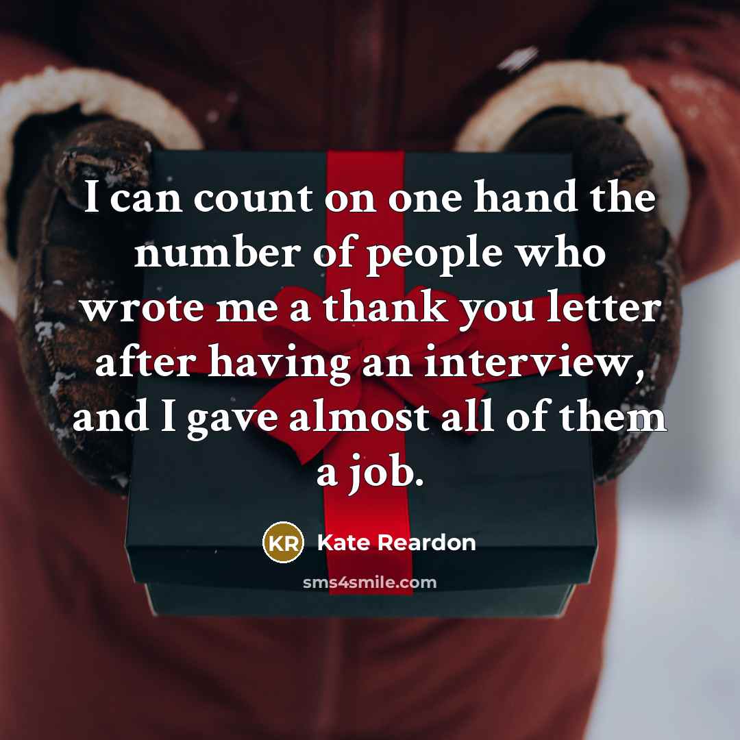“I can count on one hand the number of people…” quote by Kate Reardon