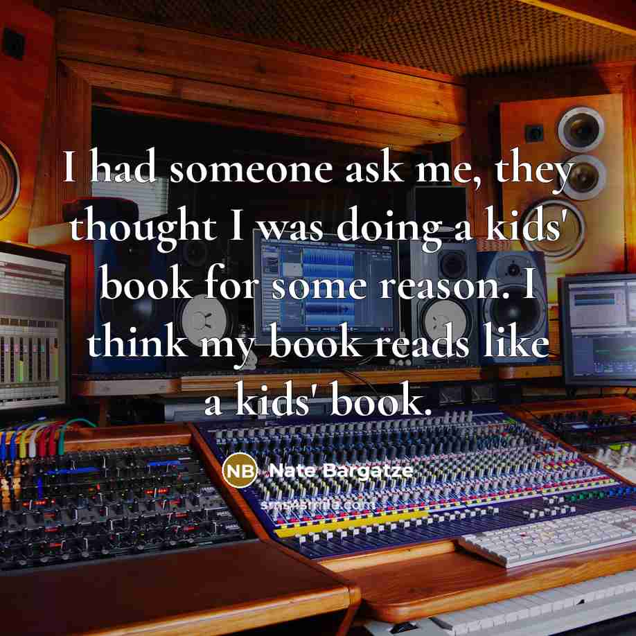 “I had someone ask me, they thought I was doing…” quote by Nate Bargatze